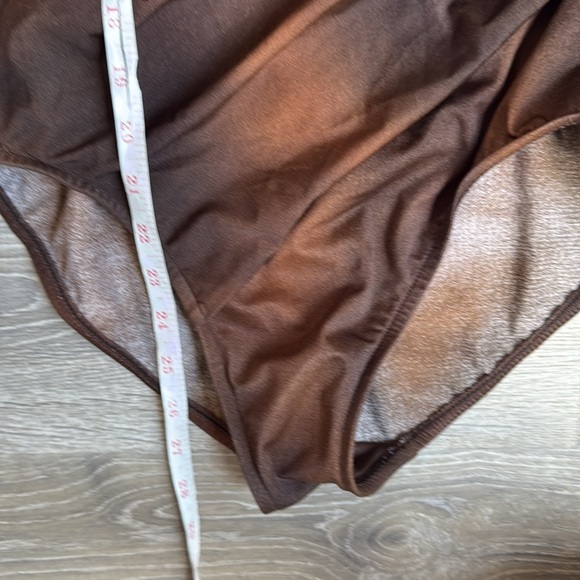 Miraclesuit® Chocolate Brown Wrap One-Piece Swimsuit 12 - Picture 6 of 8